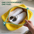 One CocoonWeave™ holds one pair of sneakers. Fits up to men's US 13.